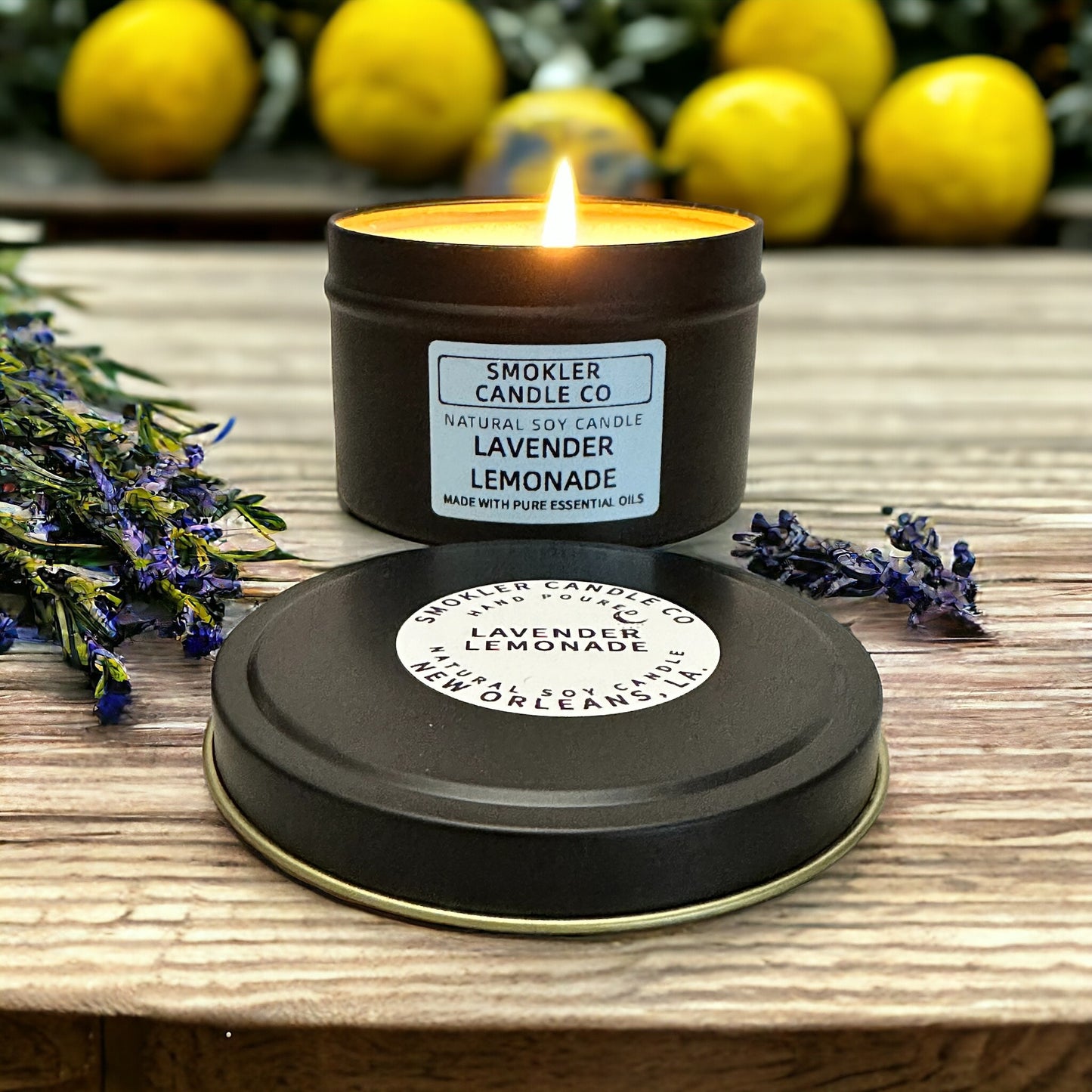 Lavender Lemonade - 7 oz Soy Candle with Essential Oils