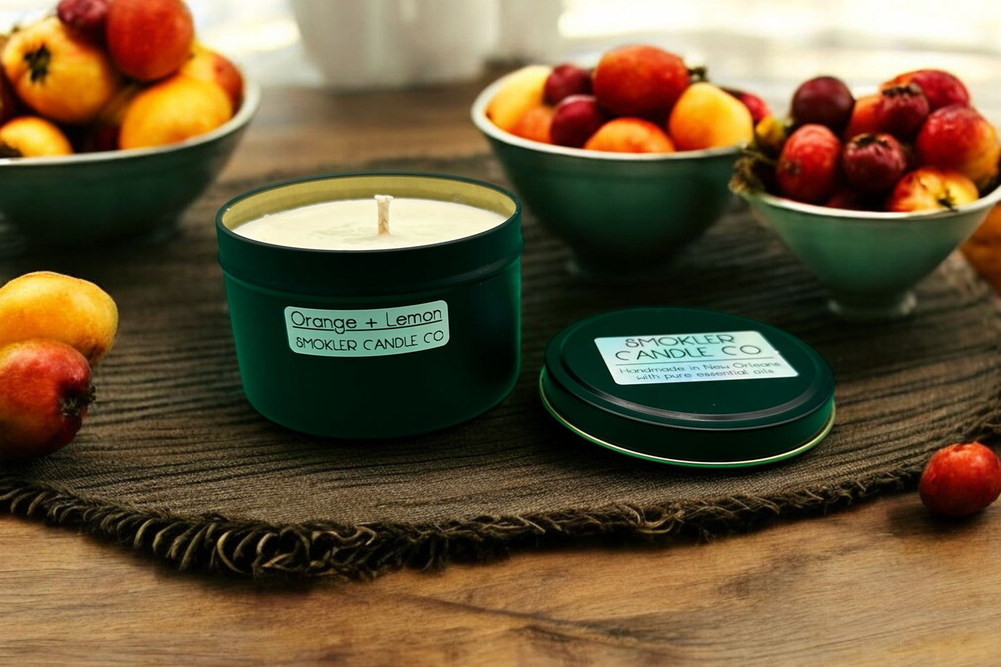 Orange + Lemon - 7 oz Soy Candle with Essential Oils