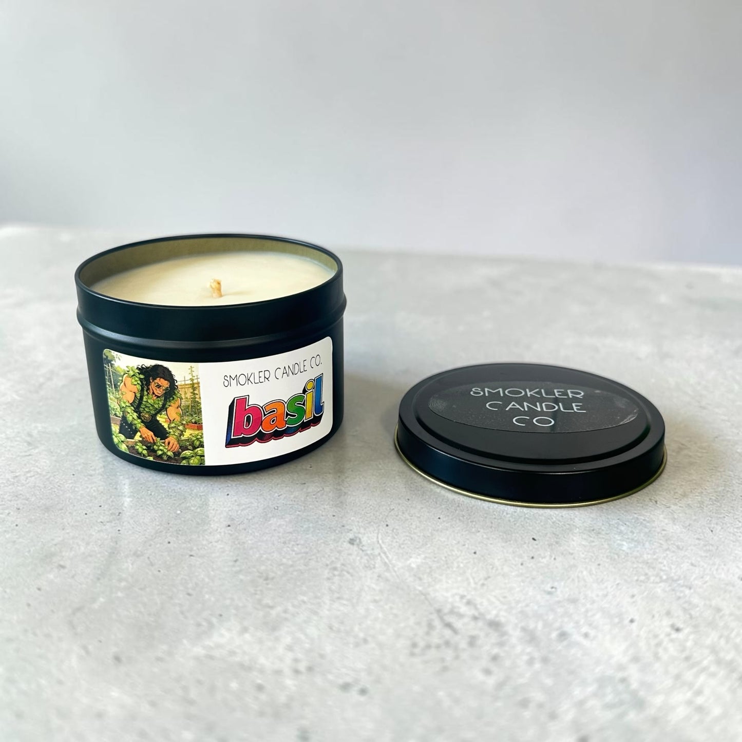 Basil - 7 oz Soy Candle with Essential Oils