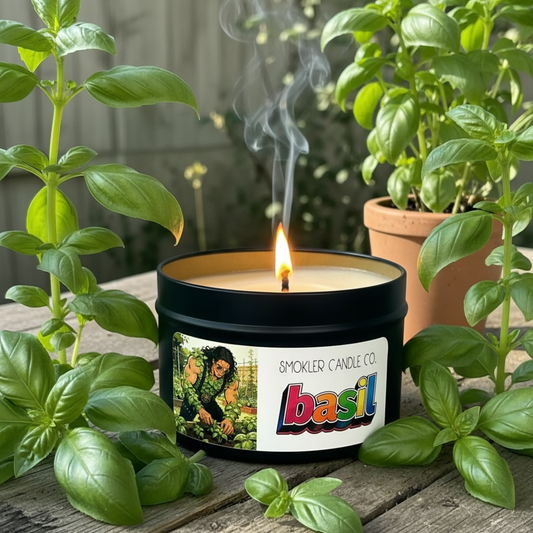 Basil - 7 oz Soy Candle with Essential Oils