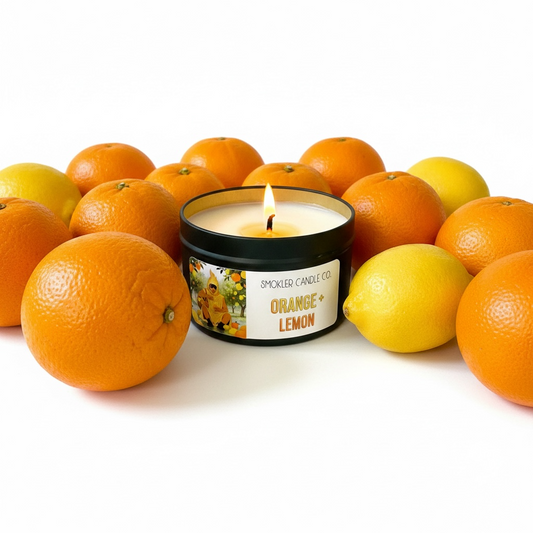Orange + Lemon - 7 oz Soy Candle with Essential Oils