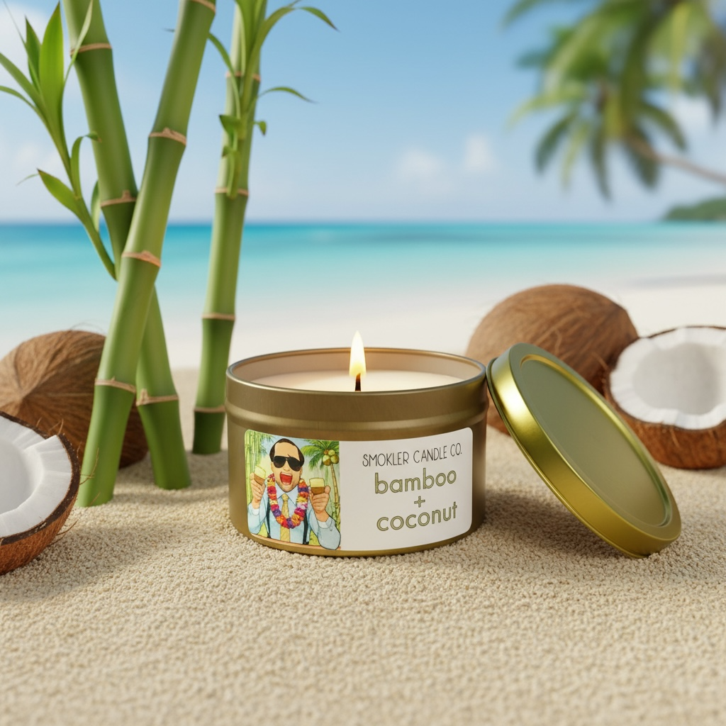 Bamboo + Coconut - 7 oz Soy Candle