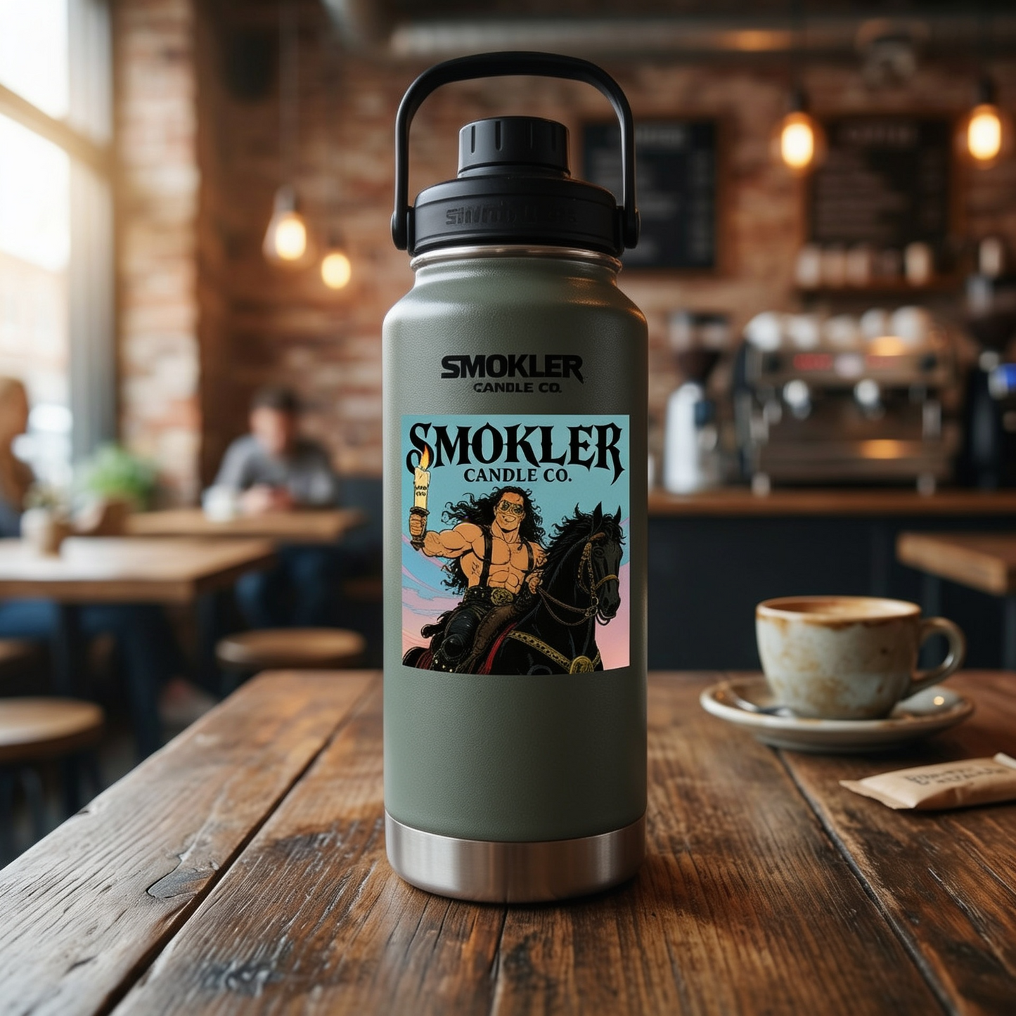 2.5" Sticker Smokler Candle Co Gambling Candle Warrior